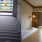 Modern hydronic floor heating pipes installation in Korea